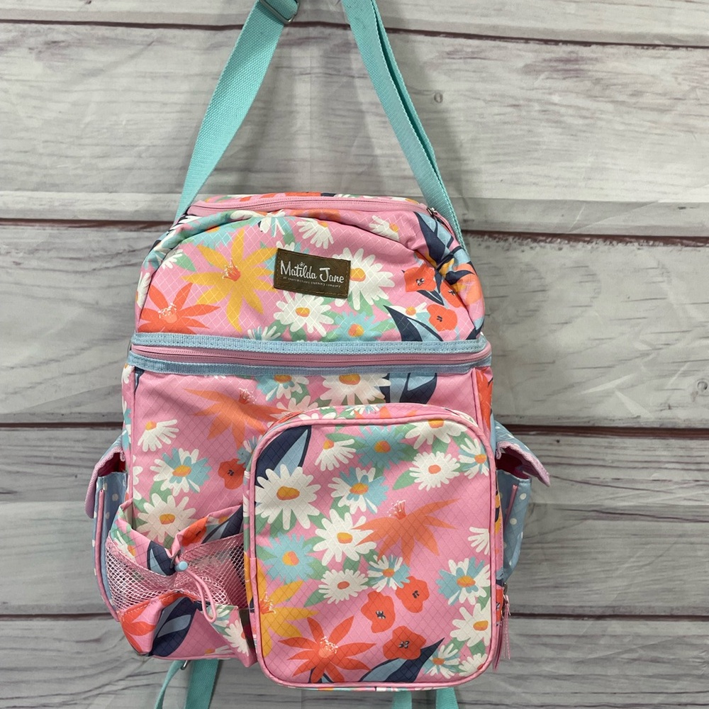 Matilda Jane Floral Pattern Cooler Bag Backpack Picnic